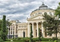 Bucharest Athenaeum in a cloudy day