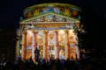 Bucharest Athenaeum at night, festival of lights 2018