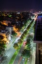 Bucharest center traffic night shoot