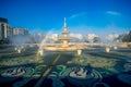 Bucharest central city fountain Royalty Free Stock Photo