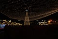 Bucharest Christmas market at night Royalty Free Stock Photo
