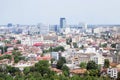 Bucharest city aerial view Royalty Free Stock Photo