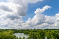 Bucharest City Skyline View Royalty Free Stock Photo