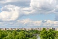 Bucharest City Skyline View Royalty Free Stock Photo