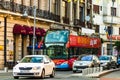Bucharest City Tour Bus hop on hop off bus in downtown Bucharest, Romania, 2019