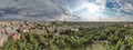 Bucharest downtown cityscape panorama, capital of Romania Royalty Free Stock Photo