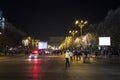 Bucharest downtown at night Royalty Free Stock Photo