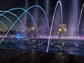 Bucharest fountain night