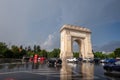 Bucharest after heavy rain and thunderstorm ,Bucharest city after heavy rain during the summer time. Royalty Free Stock Photo