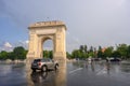 Bucharest after heavy rain and thunderstorm ,Bucharest city after heavy rain during the summer time. Royalty Free Stock Photo