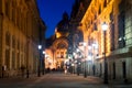 Bucharest - Historic center by night Royalty Free Stock Photo