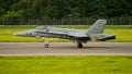 Bucharest international air show BIAS, F18 Hornet on the runway