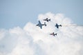 Bucharest international air show BIAS,flying bulls demonstration Royalty Free Stock Photo