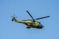 Bucharest international air show BIAS, IAR 330 Puma Socat Helicopter demonstration Royalty Free Stock Photo