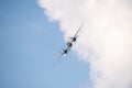 Bucharest international air show BIAS, NORTH AMERICAN B-25J `MITCHELL` flying bulls team Royalty Free Stock Photo