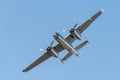 Bucharest international air show BIAS, NORTH AMERICAN B-25J `MITCHELL` flying bulls team Royalty Free Stock Photo