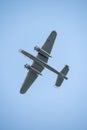 Bucharest international air show BIAS, NORTH AMERICAN B-25J `MITCHELL` flying bulls team Royalty Free Stock Photo