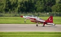 Bucharest international air show BIAS, Turkish Stars air force team demonstration Royalty Free Stock Photo