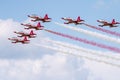 Bucharest international air show BIAS, Turkish Stars air force team demonstration Royalty Free Stock Photo