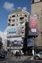 BUCHAREST - MARCH 17: General view of buildings and auto traffic on Magheru boulevard in Bucharest. Photo taken on March 17, 2018