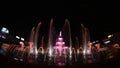 Bucharest New Unirii Square big fountain footage of inauguration by Apa Nova