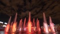 Bucharest New Unirii Square big fountain, inauguration by Apa Nova