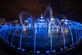 Bucharest New Unirii Square big fountain, inauguration by Apa Nova