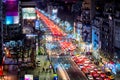 Bucharest night cityscape center in Christmas time Royalty Free Stock Photo