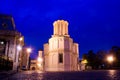 Bucharest by night - Patriarchal Cathedral Royalty Free Stock Photo