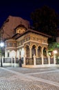 Bucharest by night - Stavropoleos Monastery