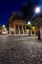 Bucharest by night - Stavropoleos Monastery