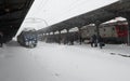 BUCHAREST NORTH RAILWAY STATION BY WINTER