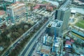 Bucharest - north side aerial view Royalty Free Stock Photo