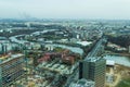 Bucharest - north side aerial view Royalty Free Stock Photo