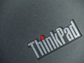 Bucharest - October 29 2019: Lenovo Thinkpad logo from a new generation X1 Carbon laptop Royalty Free Stock Photo