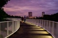 Bucharest office buildings in Pipera , view from Bordei park Royalty Free Stock Photo