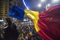 Bucharest protest against the government Royalty Free Stock Photo