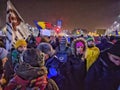 Bucharest protest January 2017 piata victoriei