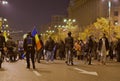 Bucharest protest, modifying the laws of justice Royalty Free Stock Photo