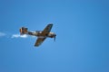 Bucharest/ Romania - AeroNautic Show - September 21, 2019: YAK 52TW Airplanes flying trough the sky