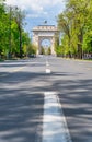 The Arch of Triumph (Arcul de Triumf) in Bucharest is closely modelled after the Arc de Triomphe