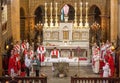 Catholics - Palm Sunday - Bucharest, Romania Royalty Free Stock Photo