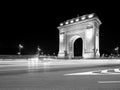 The Arch of Triumph Arcul de Triumf in Bucharest is closely modelled after the Arc de Triomphe