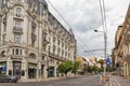 Boulevard Regina Elisabeta in Bucharest downtown, Romania