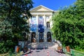 Bucharest, Romania, 21 August 2021 - The building of the Antipa Natural history museum Muzeul de Istorie Naturala Antipa, in