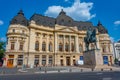 Bucharest, Romania, August 22, 2023: George Enescu Square in Buc Royalty Free Stock Photo