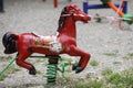 Toys from a playground in a park are being off limits due to the Covid-19 outbreak
