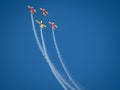 Bucharest, Romania - August 26, 2023: View of aircrafts performing during the Bucharest International Air Show, BIAS