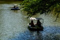 Paddle Boat on Lake Cismigiu - Bucharest Royalty Free Stock Photo