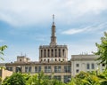 Bucharest/Romania - 05.05.2020: Back view of The House of the Free Press in Bucharest Royalty Free Stock Photo